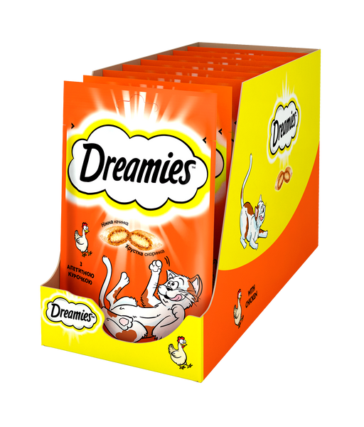 Ласощі для котів Dreamies з куркою 60 г 4008429037894 фото