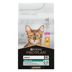 Сухий корм для дорослих котів PRO PLAN Adult 1+ Renal Plus з куркою 1,5 кг