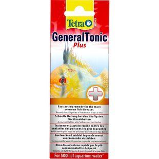 Tetra Засіб Medica General Tonic Plus лікарський від бактеріальних та паразитарних захворювань 20 мл на 500 л 279292 фото
