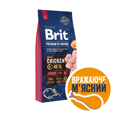 Сухий корм для собак Brit Premium Dog Junior L 15 кг