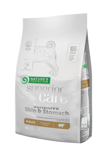 Nature's Protection Superior Care Sensitive Skin&Stomach Adult Small Breeds Сухий корм для дорослих собак малих порід із чутливим травленням з ягням, 1,5 кг NPSC45794 фото