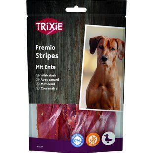 Ласощі для собак Trixie Premio Ducky Stripes шматочки з качки 100 г 31537 фото