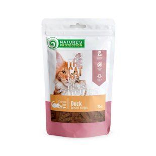 Nature's Protection Duck Breast Strips Ласощі для котів смужки з качиної грудки, 75 г SNK46116 фото
