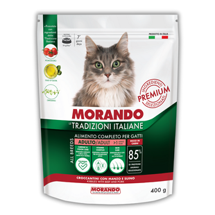 Сухий корм для котів Morando Tradizioni з яловичиною та свининою 400 g 02766 фото