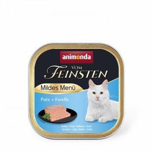 Вологий корм для котів Animonda Vom Feinsten Adult, індичка та форель, 100 г AM-83051 фото