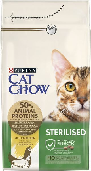 Сухий корм для котів Cat Chow Sterilised з куркою 1,5кг 7613032233396/1 фото