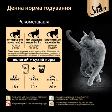 Вологий корм для котів Sheba Корм Selection Slices з яловичиною в желе 85 г