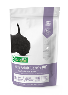 Nature's Protection Mini Adult Lamb Small Breeds Сухий корм для дорослих собак малих порід з ягням, 500 г NPS45733 фото