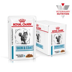 Вологий корм для дорослих котів ROYAL CANIN SKIN&COAT CAT Pouches 0.085 кг x 12 шт.