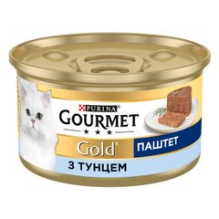 Вологий корм для дорослих котів Purina GOURMET Gold паштет з тунцем 85 г