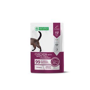 Nature&rsquo;s Protection Adult cats Urinary Chicken with White Fish & Cranberry Вологий корм для котів для підтримки сечовидільної системи з куркою, білою рибою і журавлиною, 100 г NPUPF63654 фото