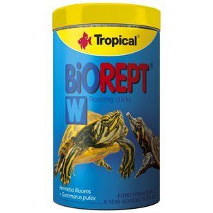 Сухий корм для рептилій Tropical Biorept W для водоплавних черепах гранули 300 г 11366 фото