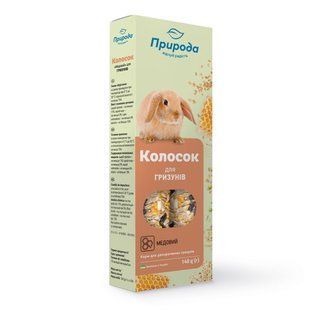 Ласощі для гризунів Природа Набор Колосок медовый, 140г*2шт 50% на вторую упаковку, 280 г, 2 шт АКЦИЯ 2018 фото