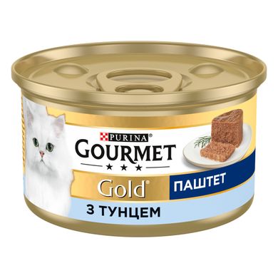 Вологий корм для дорослих котів Purina GOURMET Gold паштет з тунцем 85 г