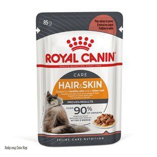 Вологий корм для котів Royal Canin HAIR&SKIN CARE IN GRAVY 085 кг 1288808285 фото