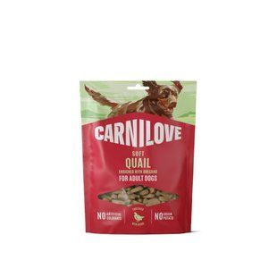 Ласощі Carnilove Soft Snack Quail with Oregano для собак м'які перепілка та орегано 200 г 112419 фото