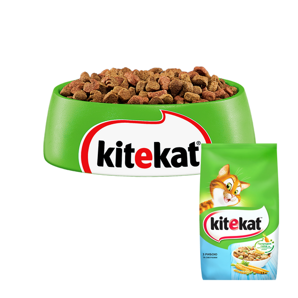 Сухий корм для котів Kitekat з рибою та овочами 1,8кг, 1,8 кг 5900951279881 фото