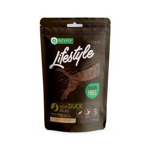 Nature's Protection Lifestyle Duck mini dices Ласощі для котів міні шматочки качки, 75 г SNK46146 фото