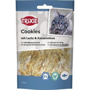 Ласощі для котів Trixie Cookies with Salmon & Catnip печиво з лососем та котячою м&rsquo;ятою 50 г 42743 фото