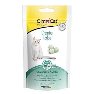 Вітаміни для котів GimCat Dental, для здоров'я зубів та ротової порожнини, 40 г G-420653/420615 фото