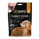 Ласощі для собак Savory М&rsquo;які для цуценят Puppy Coins, Монетки з індичкою 100 г 21090 фото 1