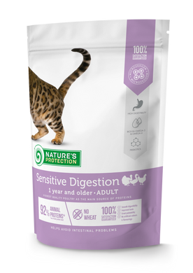 Сухий корм для дорослих котів з чутливим травленням Nature's Protection Sensitive Digestion 400г