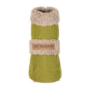 Одяг для собак Pet Fashion Попона Gigi, ХХS фісташковий, бежевий PR244292***** фото