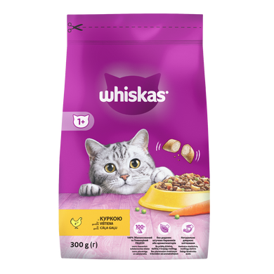 Сухий корм для котів Whiskas з куркою 300 г