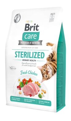 Сухий корм для стерелізованих кішок Brit Care GF Sterilized Urinary Health 2 кг