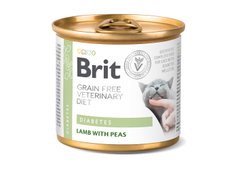 Вологий корм для кішок Brit GF Veterinary Diet Cat Cans Diabetes 200 г