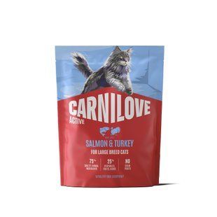 Корм сухий Carnilove Active Salmon & Turkey Large Breed для котів великих порід лосось та індичка 400 г 173715 фото