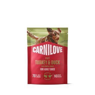 Корм вологий Carnilove Turkey & Duck with Timothy Grass для собак паштет індичка і качка з тимофіївкою 300 г 112435 фото