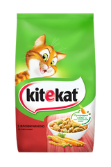 Сухий корм для котів Kitekat Яловичина з овочами 1.8 кг