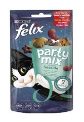 Ласощі FELIX Party Mix Морський Мікс для дорослих котів зі смаком лосося, форелі та минтаю 60 г