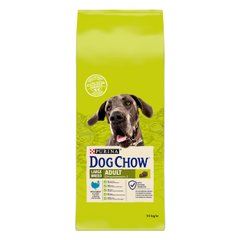 Сухий корм для дорослих собак DOG CHOW Large Breed Adult 2+ великих порід з індичкою 14 кг