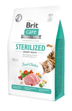 Сухий корм для стерилізованих кішок Brit Care GF Sterilized Urinary Health 400 г