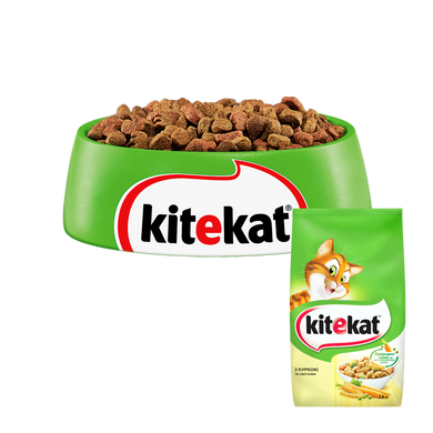 Сухий корм для котів Kitekat з куркою та овочами 300 г