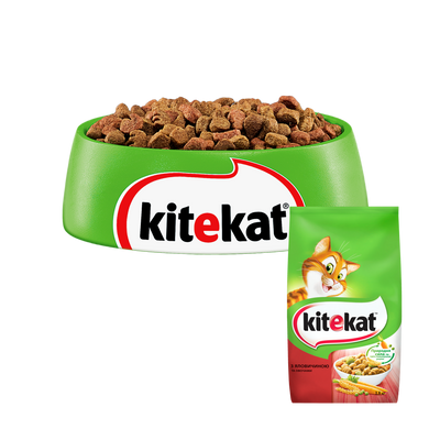 Сухий корм для котів Kitekat Яловичина з овочами 1.8 кг