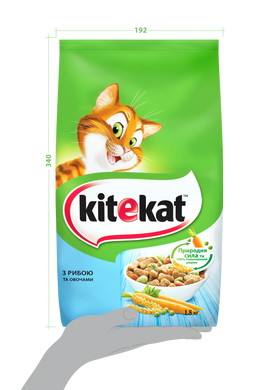 Сухий корм для котів Kitekat з риба та овочами 1.8 кг