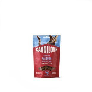 Ласощі Carnilove Crunchy Snack Salmon with Catnip для котів хрусткі лосось і котяча м'ята 50 г 100793 фото