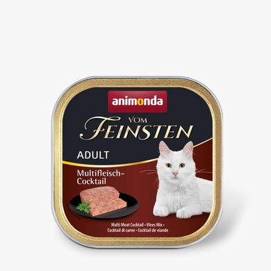 Вологий корм для кішок Vom Feinsten Adult Multi Meat Cocktail мультим'ясний коктейль 100 г