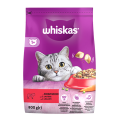 Сухий корм для дорослих кішок Whiskas з яловичиною 800 г