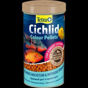 Сухий корм для риб Tetra для посилення забарвлення цихлід Cichlid Colour, 500 мл 197343 фото