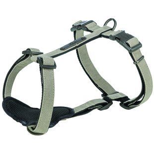 Шлея для собак Trixie CityStyle H harness бавовна L&ndash;XL 75&ndash;120 см 25 мм світло сіра 1969919 фото