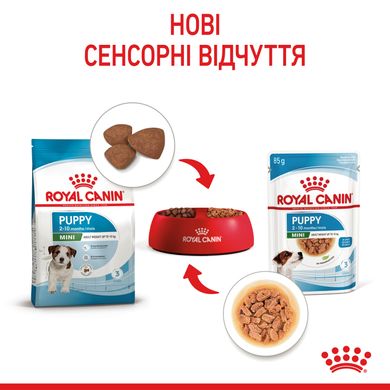 Упаковка вологого корму для цуценят ROYAL CANIN MINI PUPPY 0.085 кг x 12 шт.