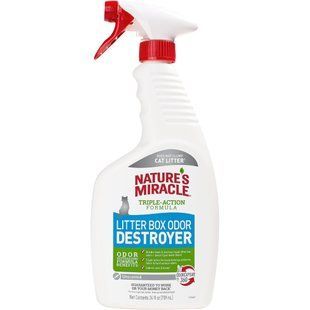 Дезодорант-спрей для котячого туалету 8in1 Nature's Miracle від запаху в лотку, 709 мл 680205 /5552 USA фото
