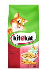 Сухий корм для котів Kitekat Яловичина з овочами 12 кг