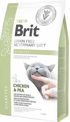 Сухий корм для кішок Brit GF Veterinary Diets Cat Diabetes 2 кг