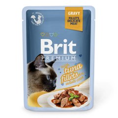 Вологий корм для кішок Brit Premium філе тунця в соусі 85 г