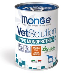 Вологий корм Для дорослих собак Monge VetSolution Wet Hypo canine качка 0,4 кг